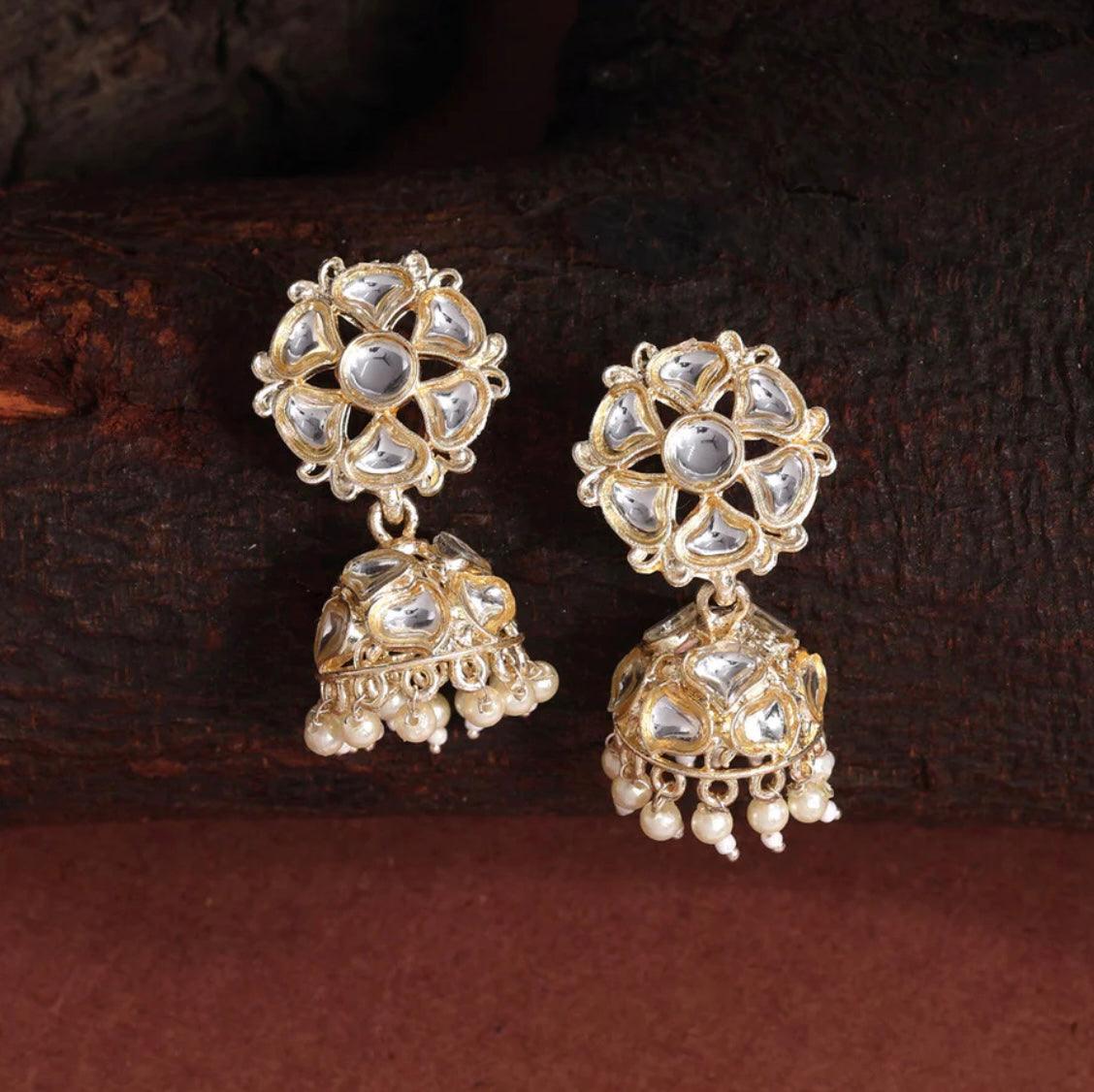 Kundan Eardrop Earrings - SLAYDY