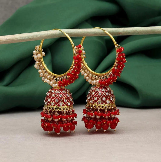 Ferocious Meenakari Jhumka - SLAYDY