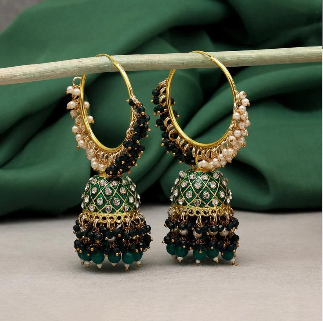 Ferocious Meenakari Jhumka - SLAYDY