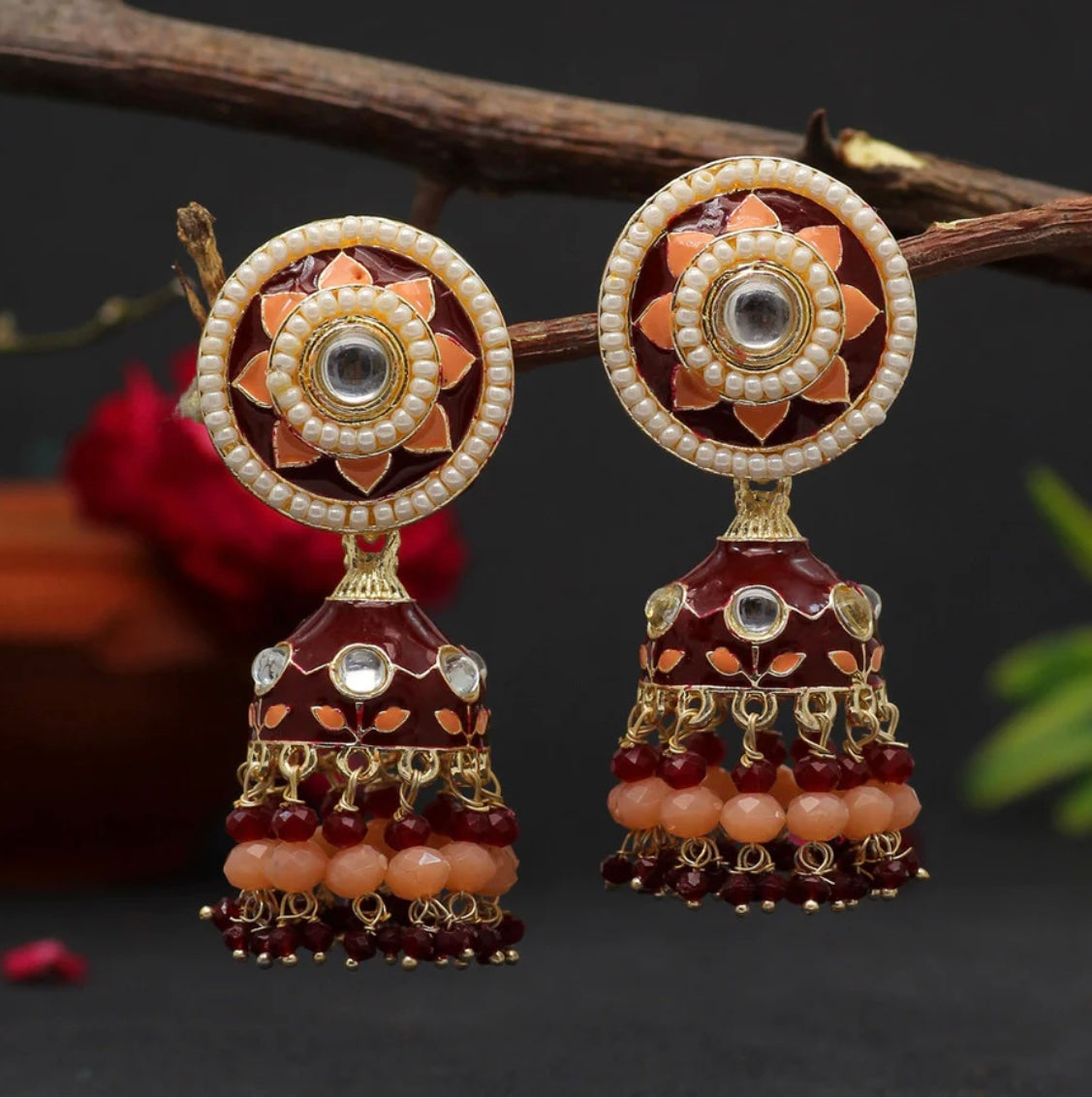 Serene Vibrant Jhumka - SLAYDY