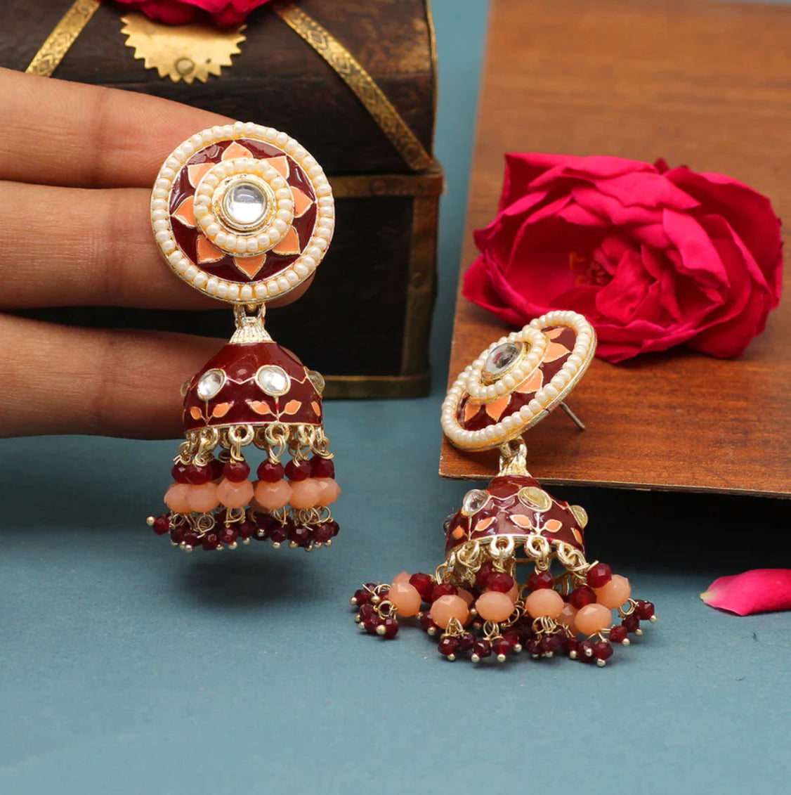 Serene Vibrant Jhumka - SLAYDY