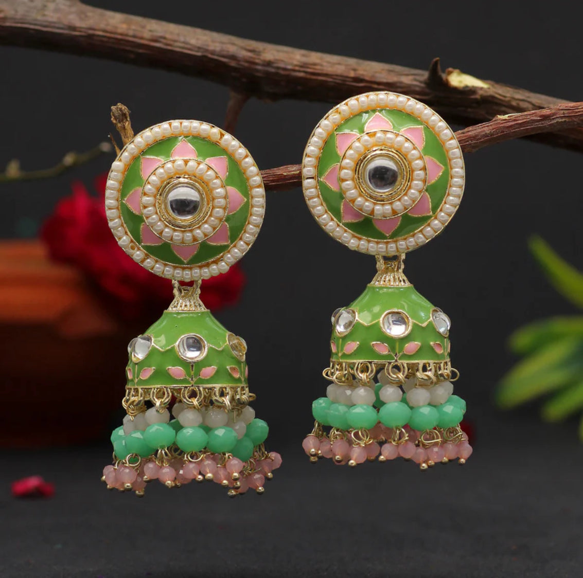 Serene Vibrant Jhumka - SLAYDY