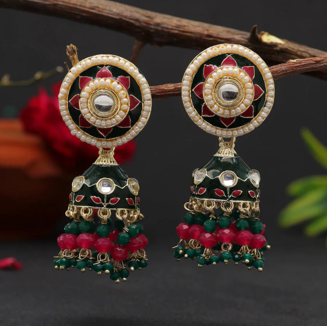 Serene Vibrant Jhumka - SLAYDY