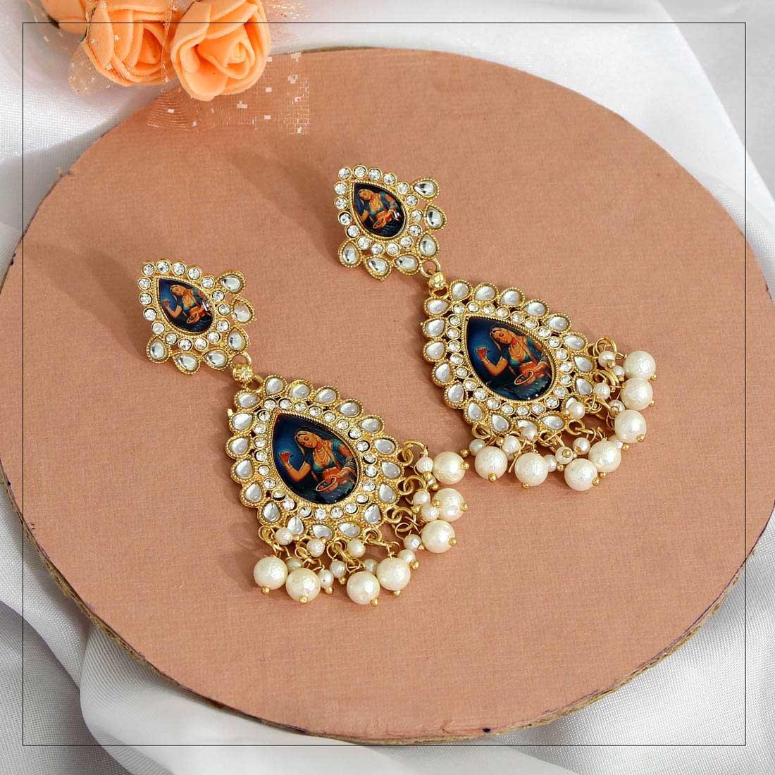 Kundan Art Piece - Oval - SLAYDY